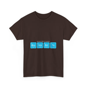 Funny Mixology Unisex Heavy Cotton Tee - Periodic Table of Cocktails