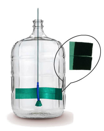 Clean Bottle Express® Carboy Scrubber